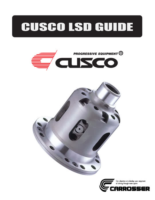 CUSCO LSD (Limitted Slip Differential) technical guide